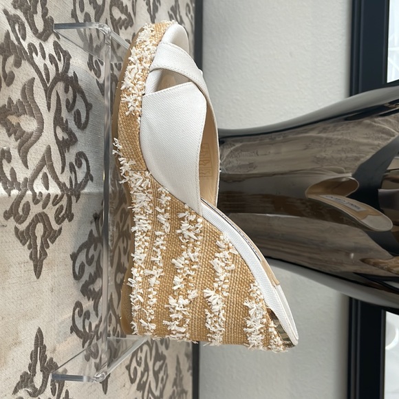 Jimmy Choo White Confetti Sandals - Picture 3 of 11